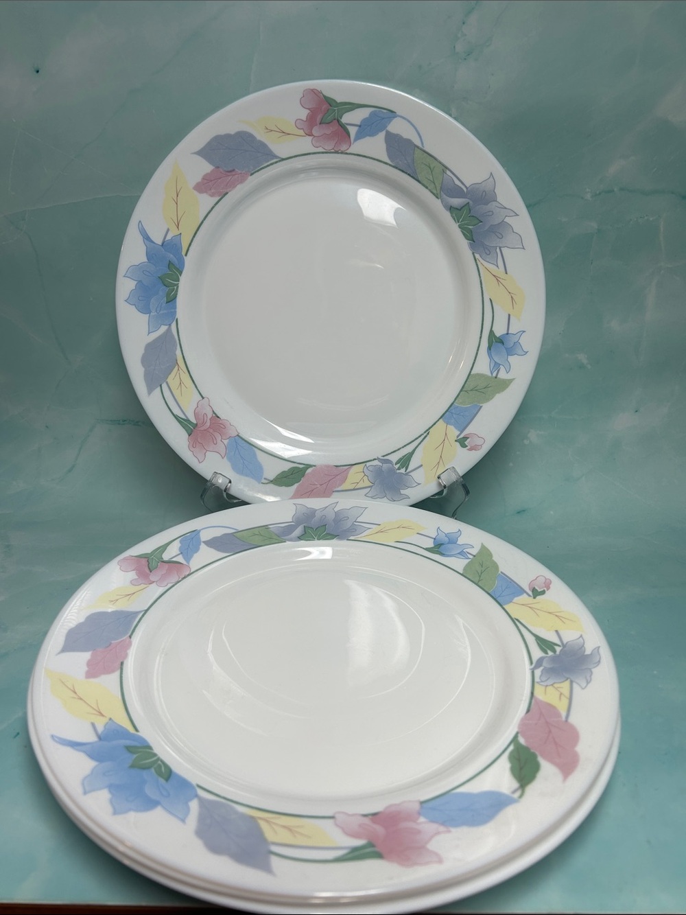 ARCOPAL France Floral Border Dinnerware set of 3